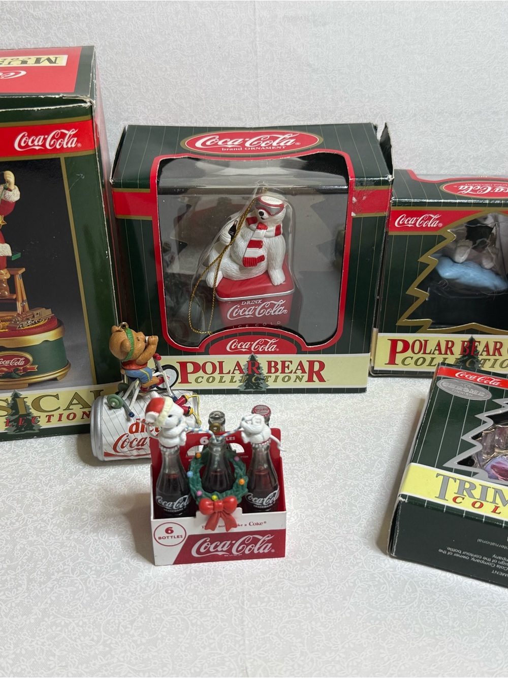 Coca-Cola Holiday Ornament Assortment in Red, White & Green